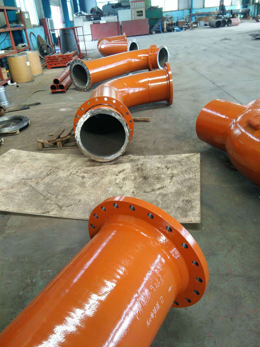 耐磨管道成品展示，工廠生產現場實景(圖2)
